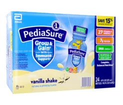 PediaSure Grow and Grain, vanilla Shake 8 Fl 0z-24 count